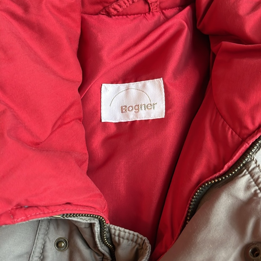 VINTAGE BOGNER Goose Down Gray Puffer Jacket Size 36
